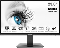 23.8" Монитор MSI PRO MP243черный 75Hz 1920x1080 IPS (9S6-3PB5CH-021)