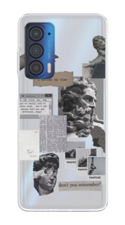 Чехол на Motorola Edge (2021) "Коллаж греческие скульптуры" Case Place