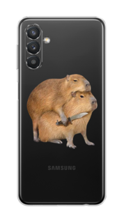 Чехол на Samsung Galaxy A13 5G/A04s "Капибара с ножом" Case Place