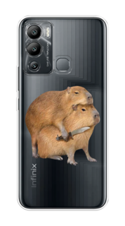 Чехол на Infinix Hot 12i "Капибара с ножом" Case Place