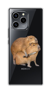 Чехол на Honor 60 SE "Капибара с ножом" Case Place