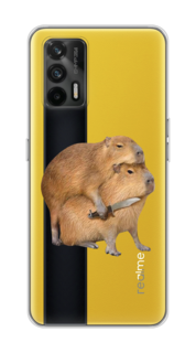 Чехол на Oppo Realme GT/Q3 Pro "Капибара с ножом" Case Place