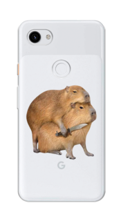 Чехол на Google Pixel 3A XL "Капибара с ножом" Case Place