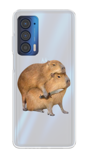 Чехол на Motorola Edge (2021) "Капибара с ножом" Case Place