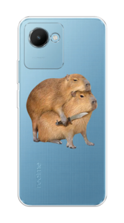 Чехол на Realme C30S 4G "Капибара с ножом" Case Place