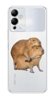 Чехол на Infinix Note 12i "Капибара с ножом" Case Place