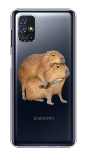 Чехол на Samsung Galaxy M51 "Капибара с ножом" Case Place