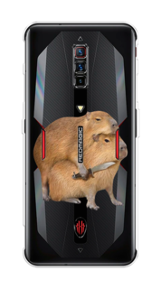 Чехол на ZTE Nubia Red Magic 6 "Капибара с ножом" Case Place