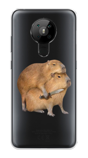 Чехол на Nokia 5.3 "Капибара с ножом" Case Place