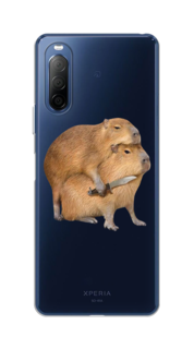 Чехол на Sony Xperia 10 II "Капибара с ножом" Case Place
