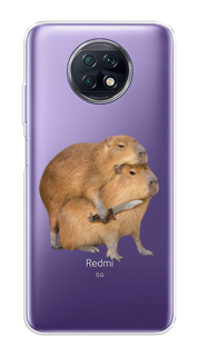 Чехол на Xiaomi Redmi Note 9T "Капибара с ножом" Case Place