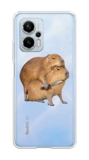 Чехол на Xiaomi Redmi Note 12T Pro "Капибара с ножом" Case Place