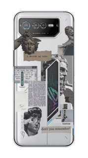 Чехол на Asus ROG Phone 6 "Коллаж греческие скульптуры" Case Place