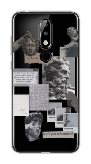 Чехол на Nokia 5.1 Plus (X5) "Коллаж греческие скульптуры" Case Place
