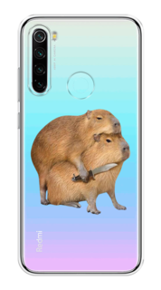 Чехол на Xiaomi Redmi Note 8 "Капибара с ножом" Case Place