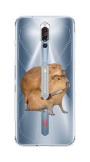 Чехол на ZTE RedMagic 5S "Капибара с ножом" Case Place