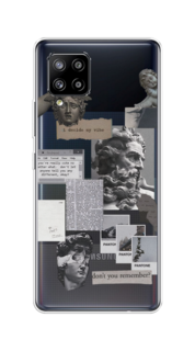 Чехол на Samsung Galaxy A42 "Коллаж греческие скульптуры" Case Place