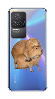 Чехол на Xiaomi Redmi K50 "Капибара с ножом" Case Place