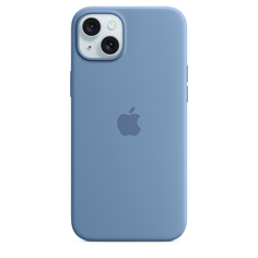 Чехол Apple Silicone Case with MagSafe для iPhone 15 Plus Winter Blue (MT193)