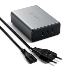 Сетевое зарядное устройство Satechi 165W USB-C 4-Port PD GaN Charger, серый космос