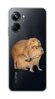 Чехол на Realme 10 Pro "Капибара с ножом" Case Place