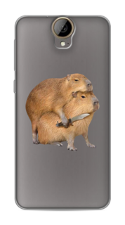 Чехол на HTC One E9 Plus "Капибара с ножом" Case Place