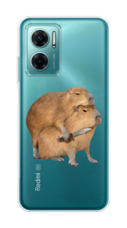 Чехол на Xiaomi Redmi 10 5G "Капибара с ножом" Case Place