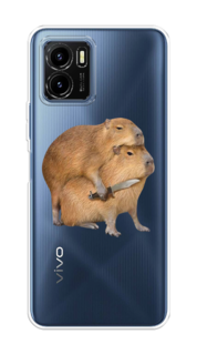 Чехол на Vivo Y15s "Капибара с ножом" Case Place