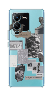 Чехол на Vivo V25 Pro 5G "Коллаж греческие скульптуры" Case Place