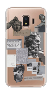 Чехол на Samsung Galaxy J2 Core (2020) "Коллаж греческие скульптуры" Case Place