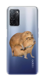 Чехол на Oppo A55s 5G "Капибара с ножом" Case Place