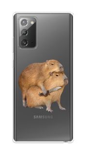 Чехол на Samsung Galaxy Note 20 "Капибара с ножом" Case Place