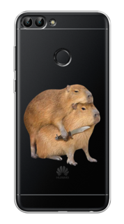 Чехол на Huawei P Smart "Капибара с ножом" Case Place