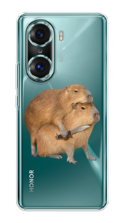 Чехол на Honor 60 Pro "Капибара с ножом" Case Place