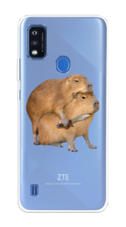 Чехол на ZTE Blade A51 "Капибара с ножом" Case Place