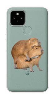 Чехол на Google Pixel 5A "Капибара с ножом" Case Place