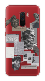 Чехол на Xiaomi Pocophone F1 "Коллаж греческие скульптуры" Case Place