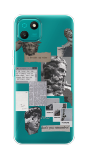 Чехол на Wiko T10 "Коллаж греческие скульптуры" Case Place