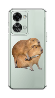 Чехол на OnePlus Nord 2T "Капибара с ножом" Case Place