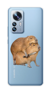 Чехол на Xiaomi 12 Pro "Капибара с ножом" Case Place