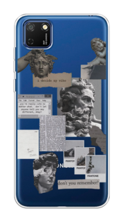 Чехол на Honor 9S/Huawei Y5p "Коллаж греческие скульптуры" Case Place