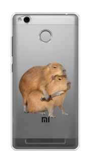 Чехол на Xiaomi Redmi 3 Pro (3S) "Капибара с ножом" Case Place