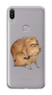 Чехол на Asus ZenFone Max Pro ZB602KL "Капибара с ножом" Case Place