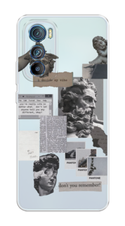 Чехол на Motorola Edge 30 "Коллаж греческие скульптуры" Case Place