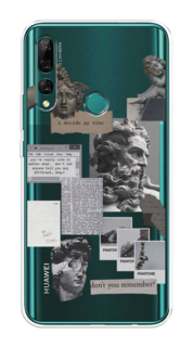 Чехол на Huawei Y9 Prime 2019 "Коллаж греческие скульптуры" Case Place