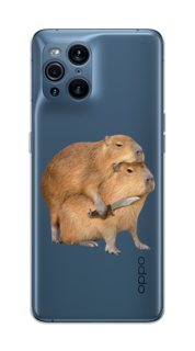 Чехол на Oppo Find X3 Pro "Капибара с ножом" Case Place