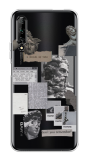 Чехол на Huawei Y9s "Коллаж греческие скульптуры" Case Place