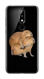 Чехол на Nokia 5.1 Plus (X5) "Капибара с ножом" Case Place