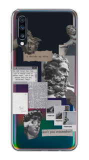 Чехол на Samsung Galaxy A70 "Коллаж греческие скульптуры" Case Place
