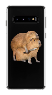 Чехол на Samsung Galaxy S10 Plus "Капибара с ножом" Case Place